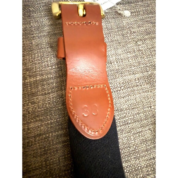 NWT Men's Leather Man LTD Vegetable Tanned Stretch Leather Belt Size 38 - Picture 5 of 6